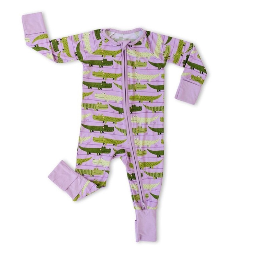 Little Sleepies Purple Crocodile Zippy